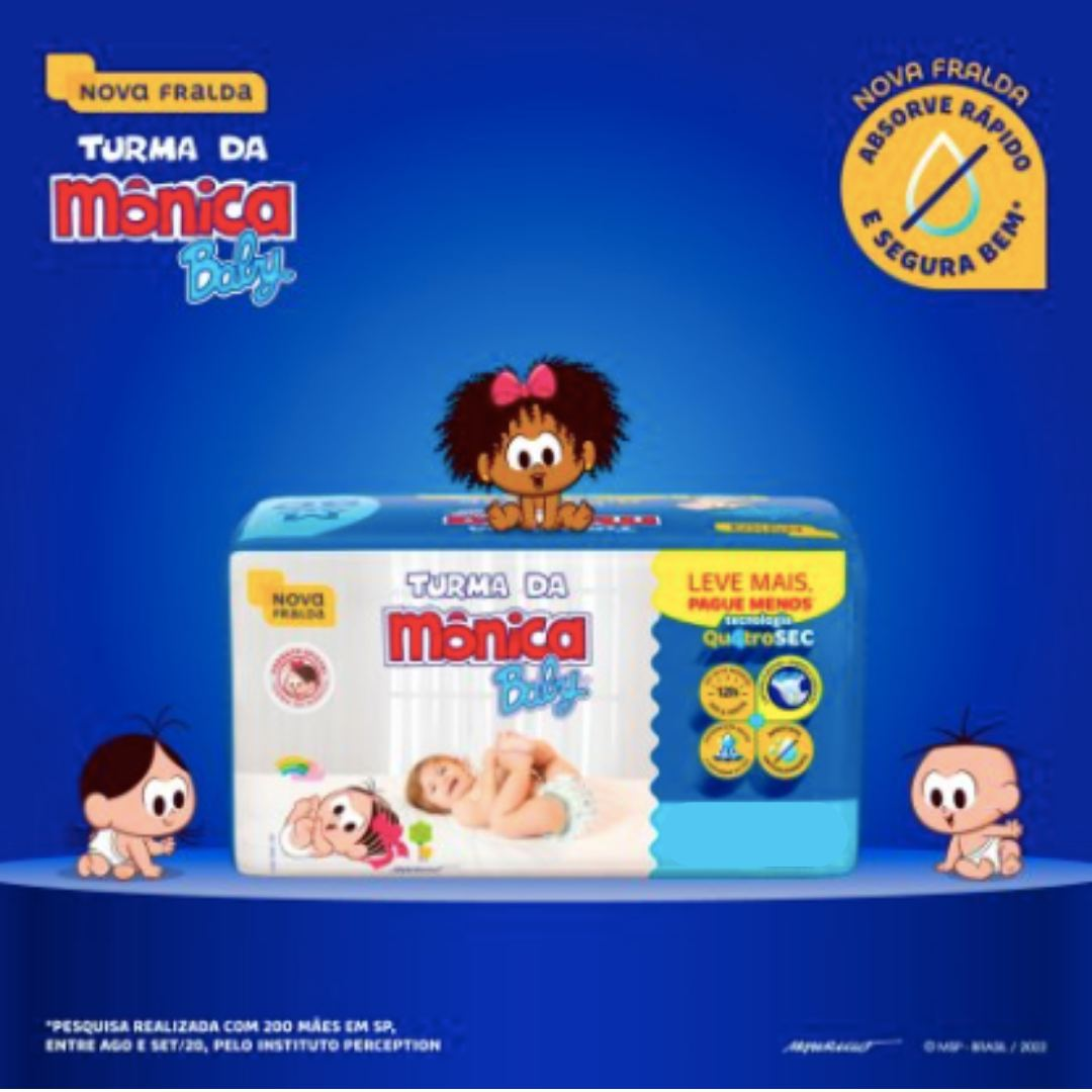 Fralda Turma da Mônica Baby