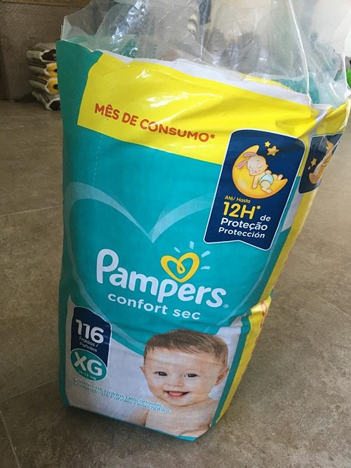 Fraldas Pampers Confort Sec XXG 112 Unidades, Pampers