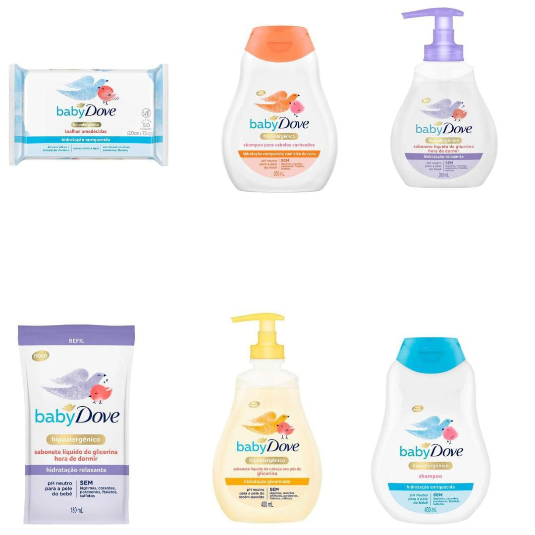 Itens Dove Baby com desconto de 50% na segunda unidade