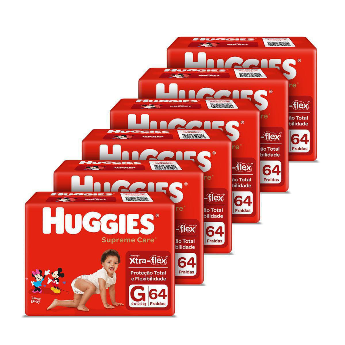 Kit Fralda Huggies Supreme Care