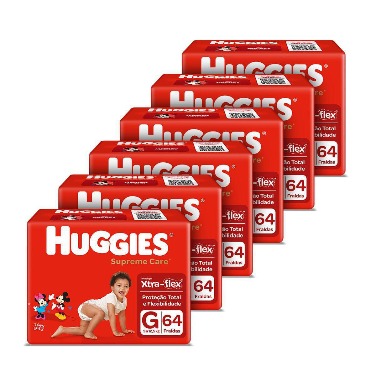 Kit Fralda Huggies Supreme Care