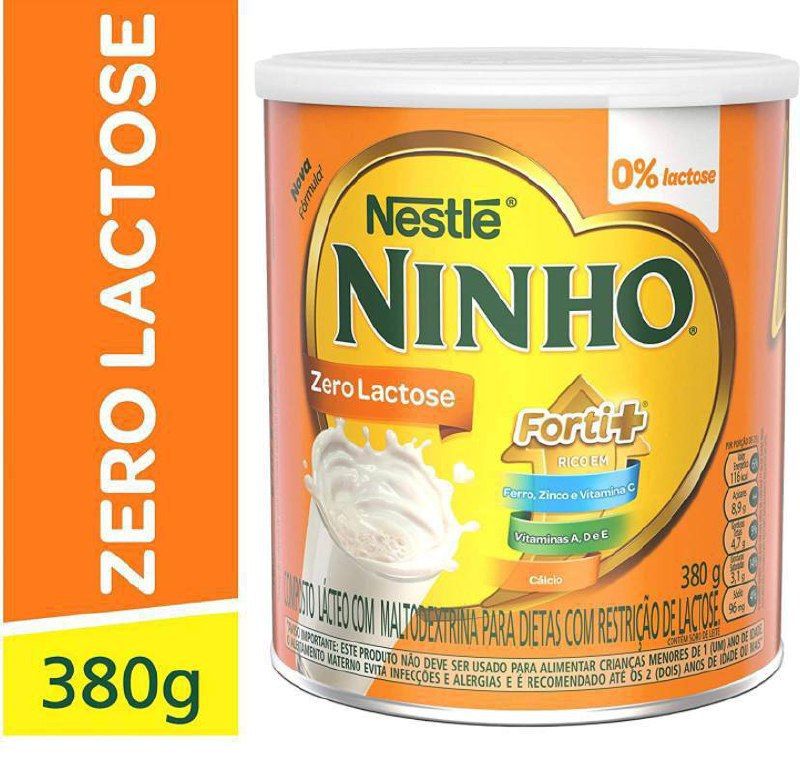 Leite em Pó, Forti+, Zero Lactose, Ninho, 380g