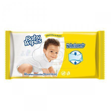 Lenço Umedecido Huggies Baby Wipes com 48 unidades