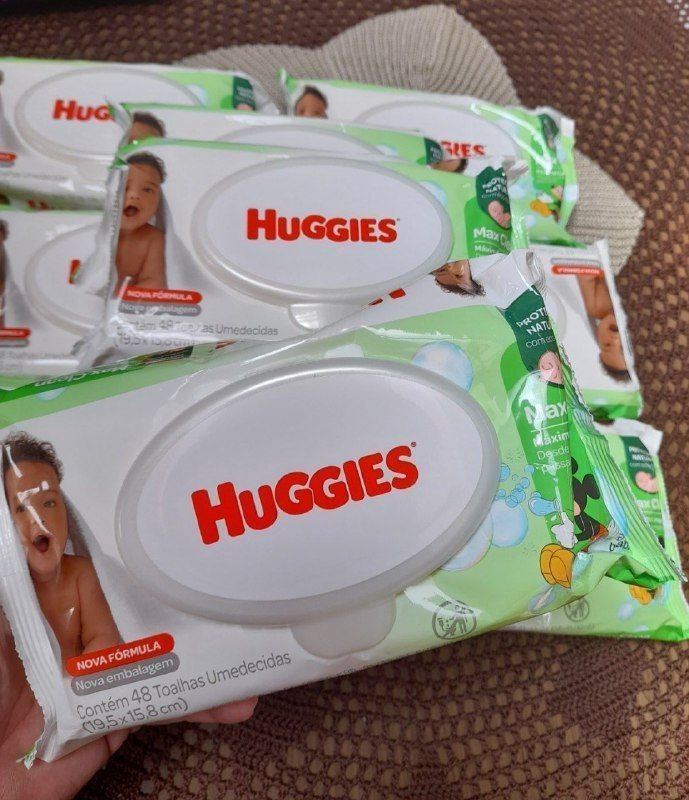 Lenços Umedecidos Huggies Max Clean - 48 lenços