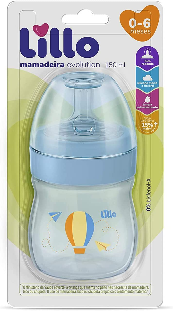 Mamadeira Super Evolution Primeiros Passos Silicone Lillo 150ml