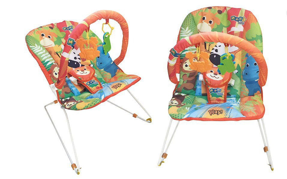 Maxi Baby Cadeira de Descanso Musical Savana com Mordedor - Protek, Colorido
