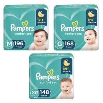 Fralda Pampers Confort Sec, Pampers
