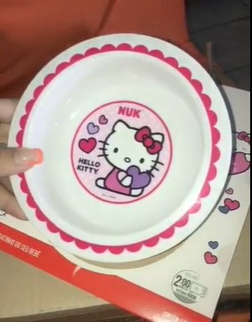 😍 Prato Fundo ou Bowl Hello Kitty, NUK
