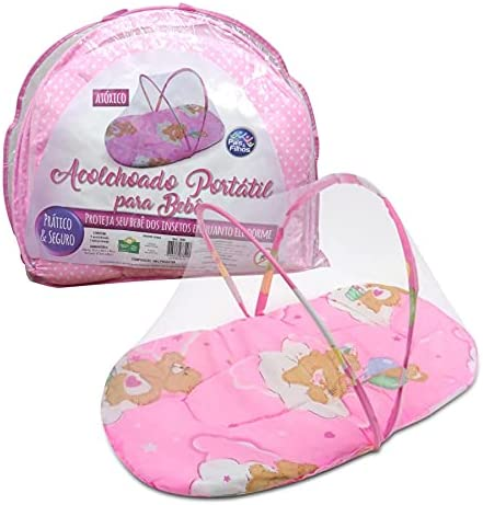 Produto Para Bebe Acolchoado Portatil, Pais e Filhos, Rosa