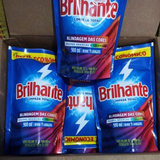 Sabão Liquido Brilhante Limpeza Total Refil 900 Ml, Brilhante