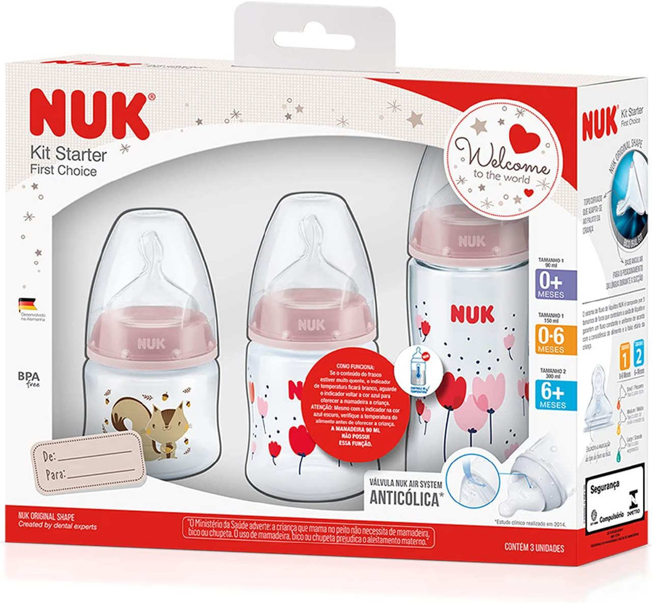 Válvula NUK Air System anticólica sistema de ventilação que reduz a formação e ingestão de bolhas de ar durante a alimentação😍!