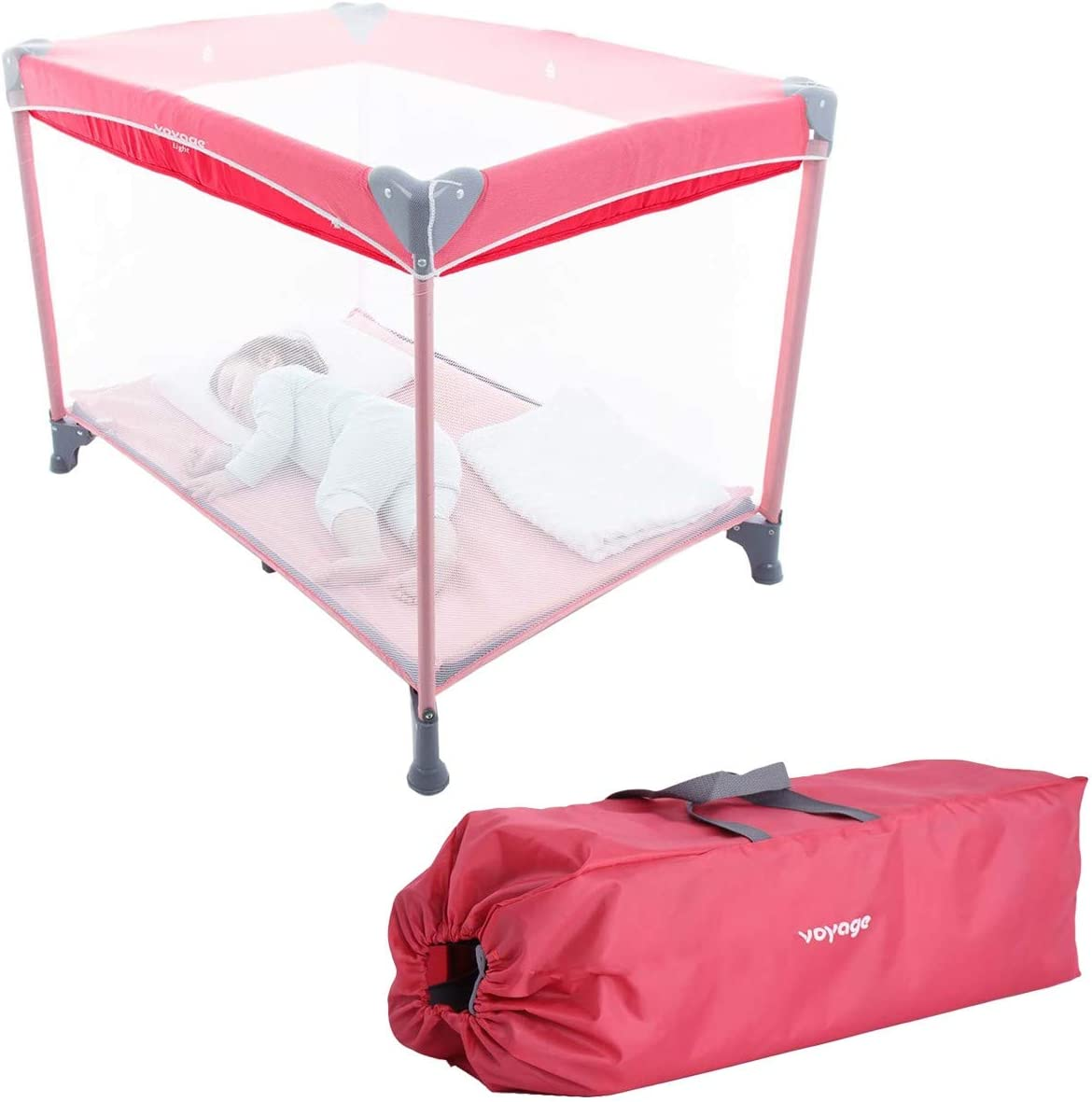 Berço Light Voyage Rosa