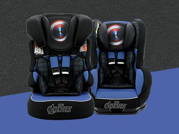 Cadeira para auto Beline Luxe Capitão América, Marvel, Azul