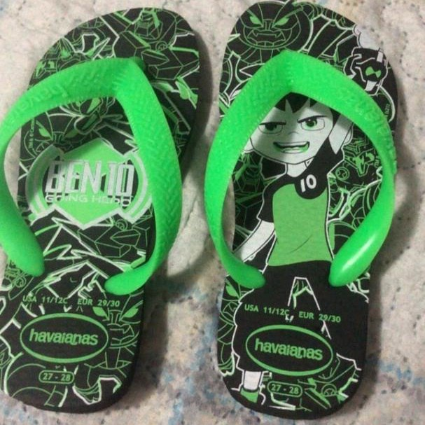 Chinelo Ben 10, Havaianas, Meninos