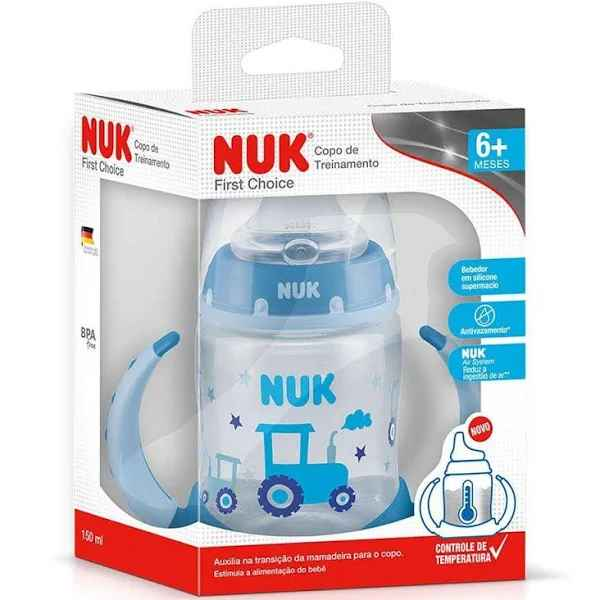 Copo Treinamento NUK FC Temp. Control 150 ml - Neutral, NUK, Branco