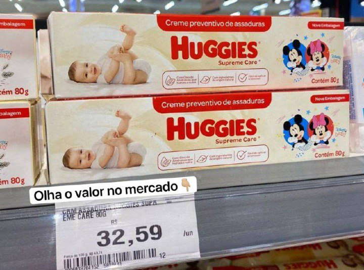 Creme Preventivo de Assaduras Huggies Supreme Care - 80g
