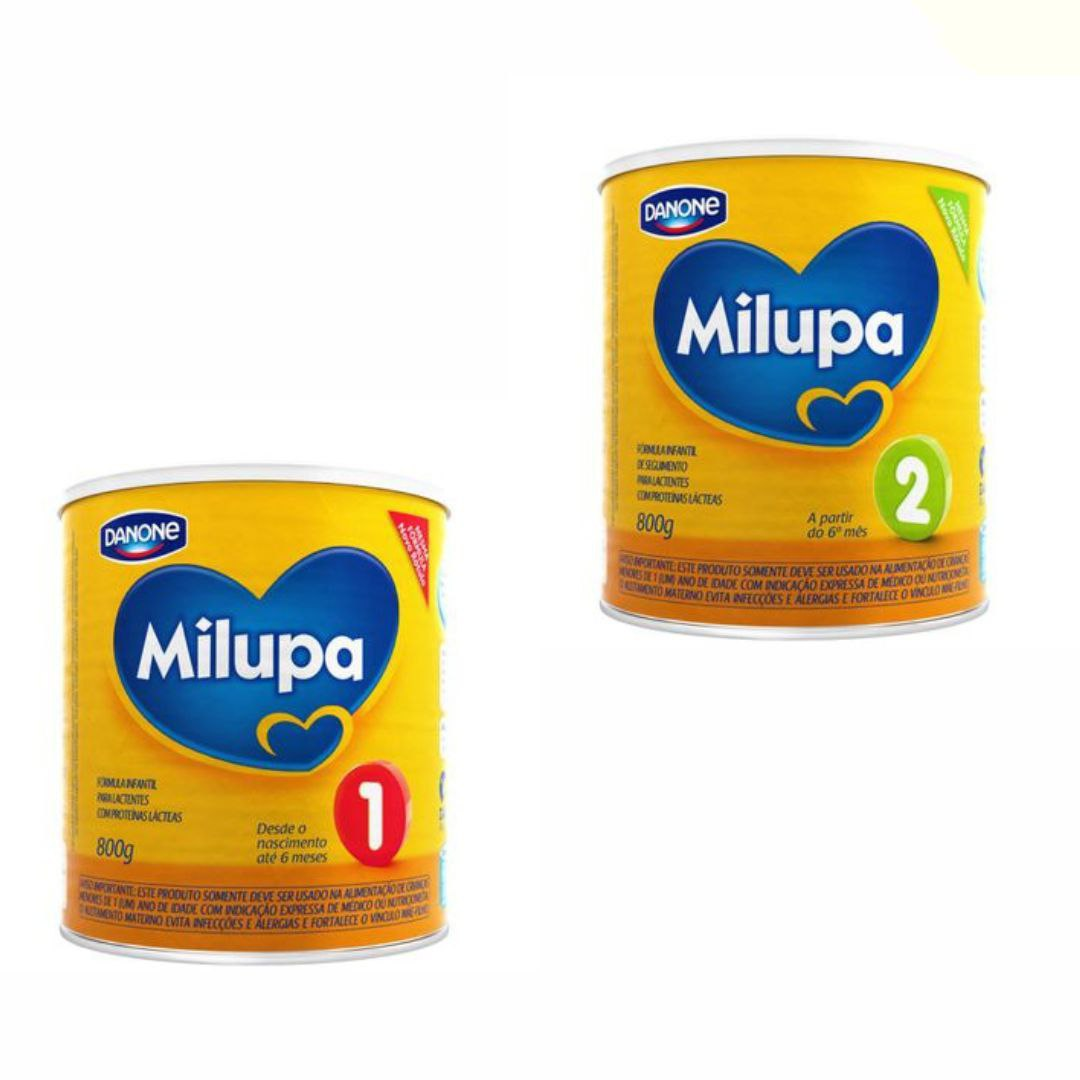Fórmula Infantil Milupa 1 e 2 800g