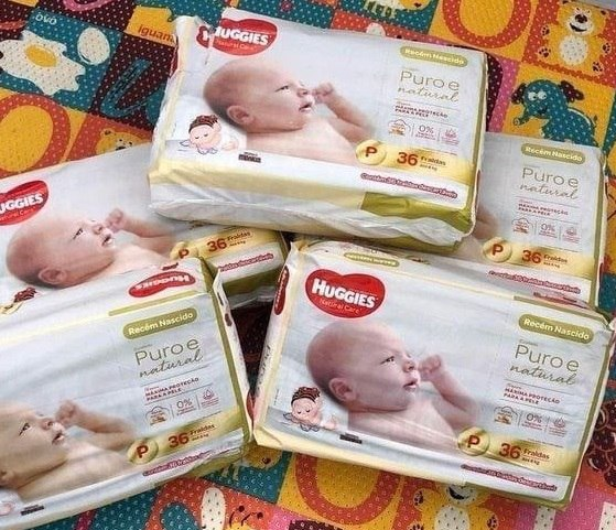 Fralda Huggies NATURAL CARE P 36 unidades