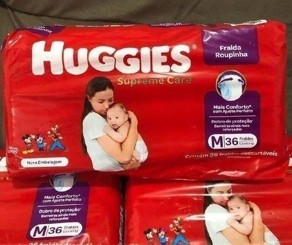 Fralda Huggies Supreme Care Roupinha M - 36 Fraldas