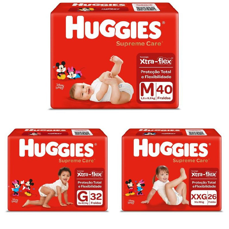 Fralda Huggies Supreme Care