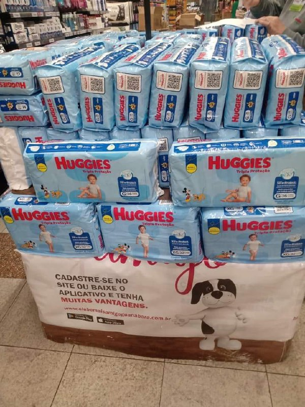 Fralda Huggies Tripla Proteção (a embalagem pode variar)