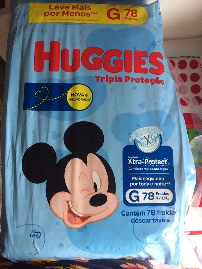 Fralda Huggies Tripla Proteção G - 78 Fraldas