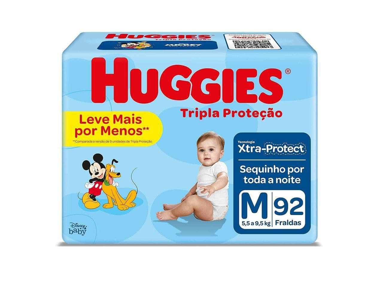Fralda Huggies Tripla Proteção M pacote com 92 unidades