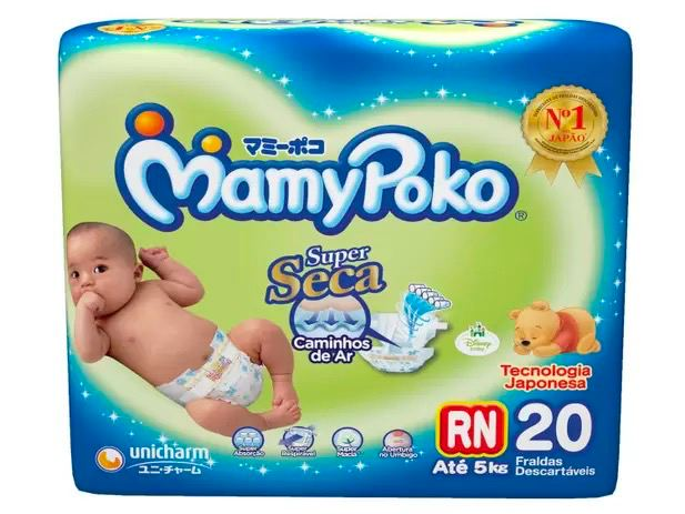 Fralda MamyPoko Fita Tam. RN - 0 a 5kg 20 Unidades