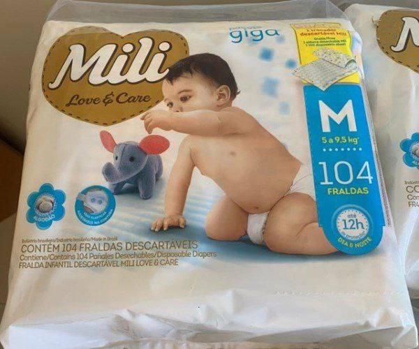 Fralda Mili Love e Care Giga