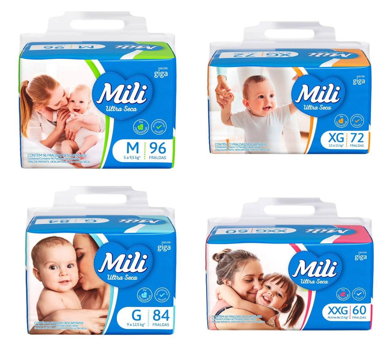 Fralda Mili Ultra Seca Giga