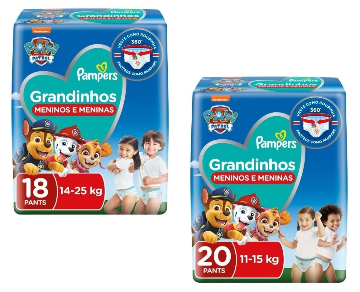 Fralda Pampers Pants Grandinhos
