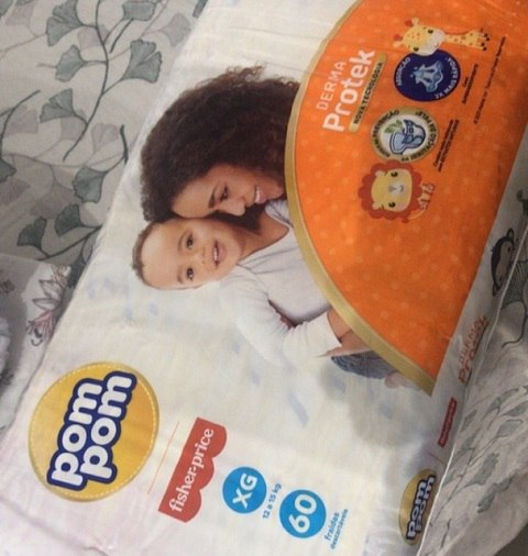 Fralda Pom Pom Protek Proteção de mãe - Embalagem pode variar