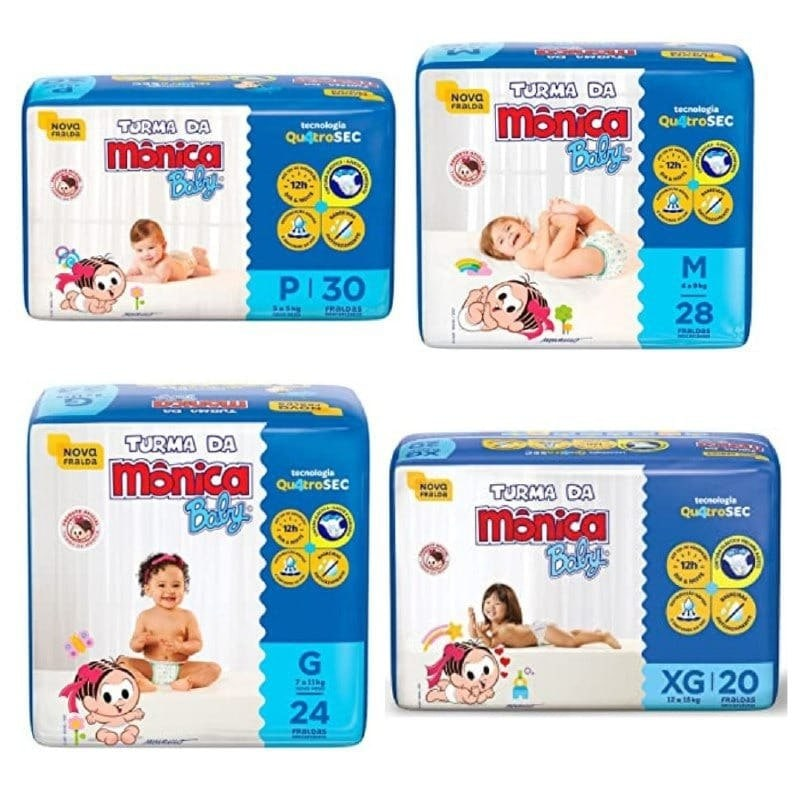 Fralda Turma da Monica Baby Jumbo, Turma da Mônica Baby