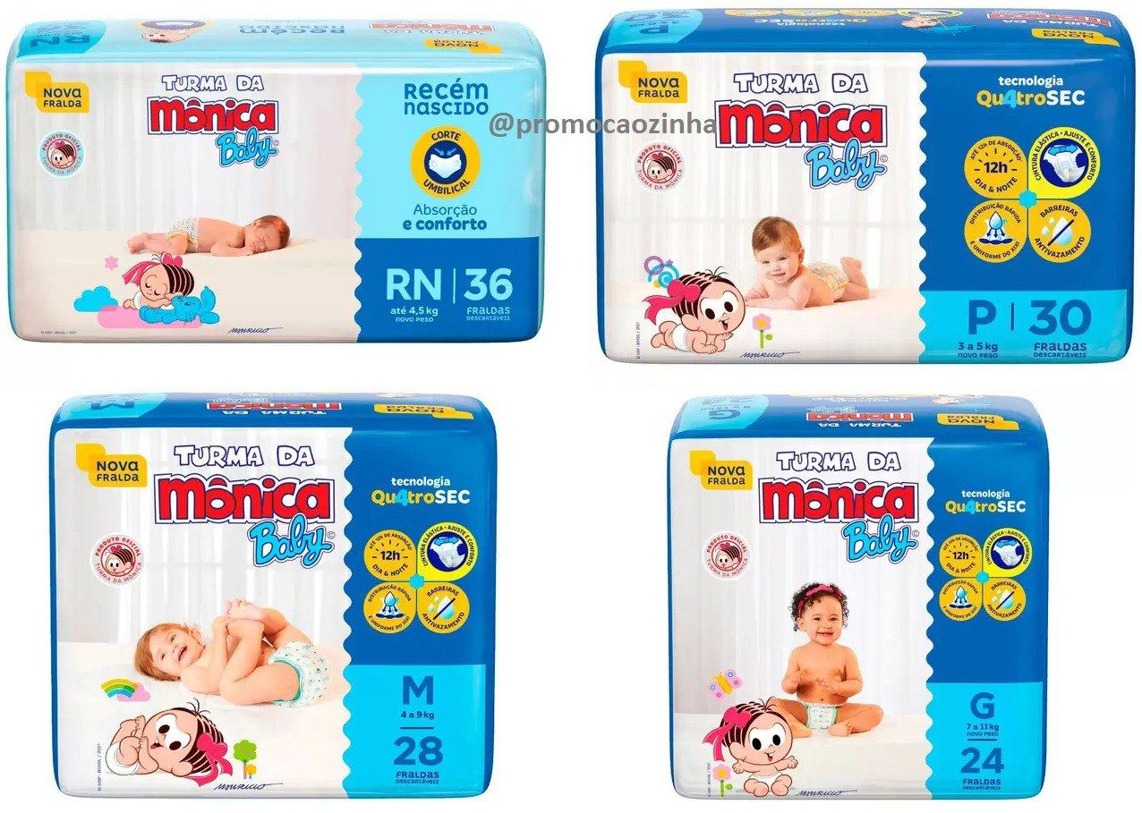 Fralda Turma da Mônica Baby