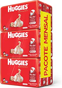 Huggies Pacote Mensal Supreme Care Mega M com 240 Fraldas