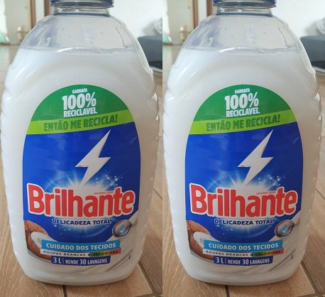Lava-Roupas Líquido Roupas Brancas e Coloridas com Óleo de Coco Natural Brilhante Delicadeza Total Galão 3l, Brilhante
