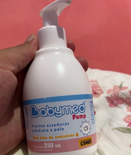 Loção Cremosa Pump Babymed Amêndoas 250ml