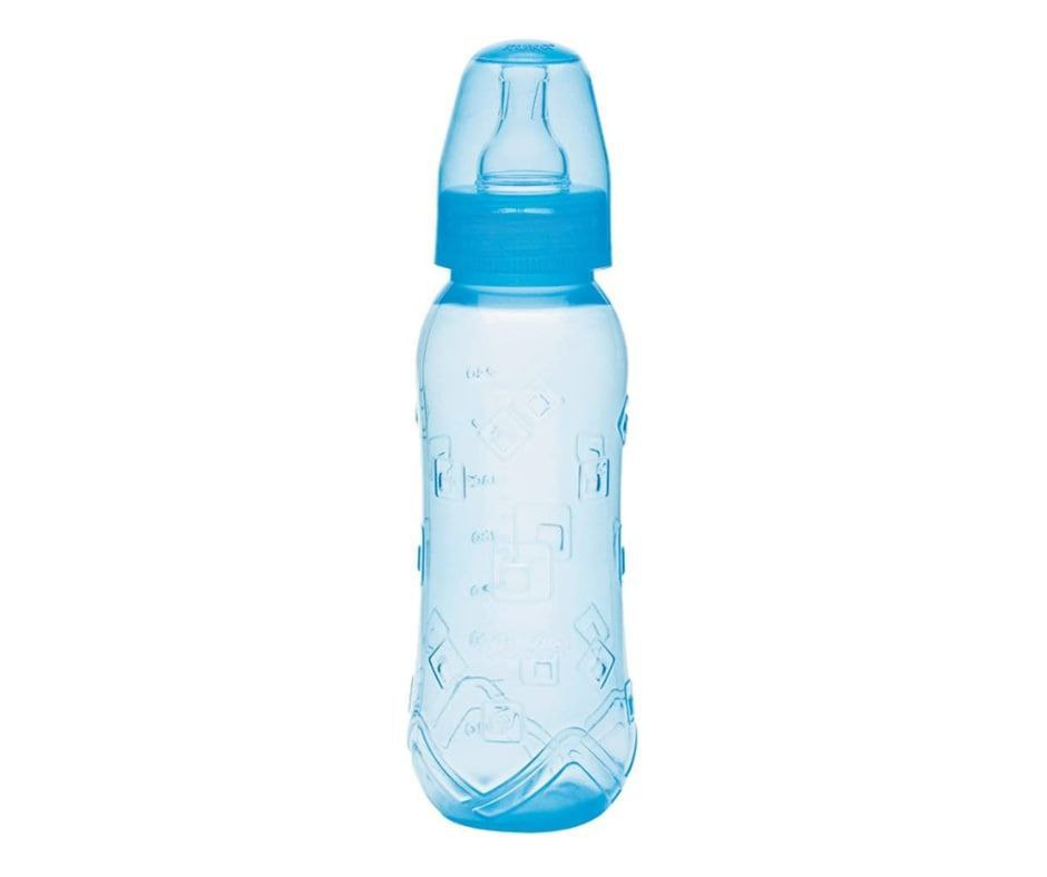 Mamadeira 250 ml Aquarela Bico Universal, Kuka, Azul