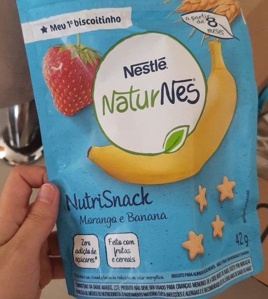 Naturnes, Nutrisnack, Banana e Laranja, 42g