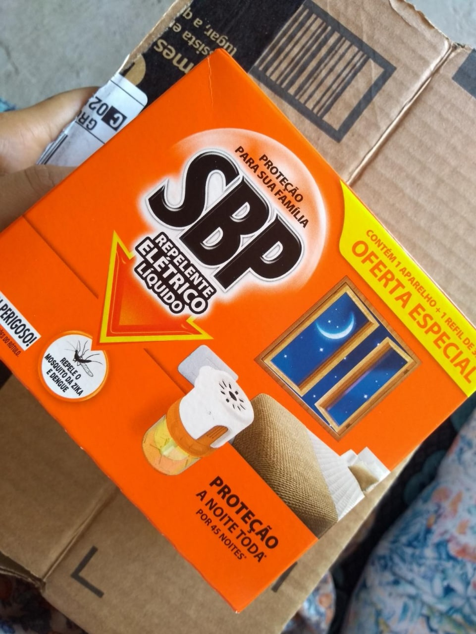 Repelente Elétrico Líquido SBP 45 Noites Novo Aparelho + Refil