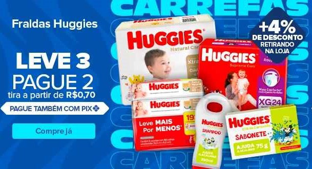 Seleção de Fraldas Huggies