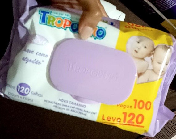 Toalha Umedecida Tropolino Pague 100 Leve 120