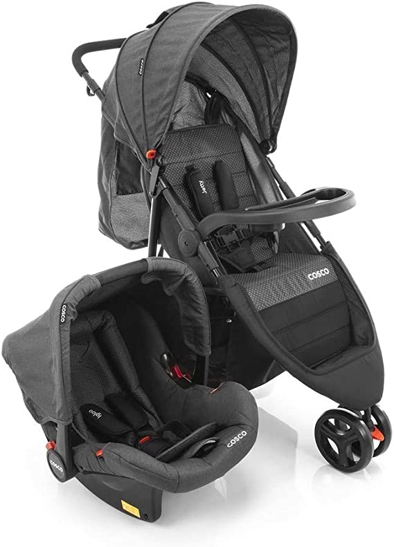 Travel System Jetty Duo Cosco Preto Cosco, Preto Mescla