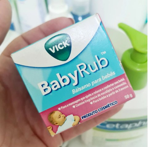 Vick BabyRub Bálsamo Para Bebês 50g