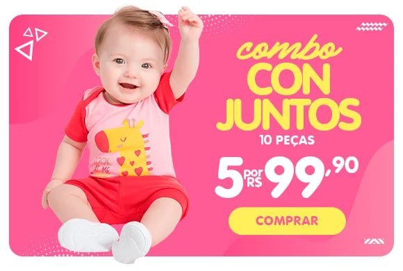 5 Conjuntos de Bebê Por R$99,90
