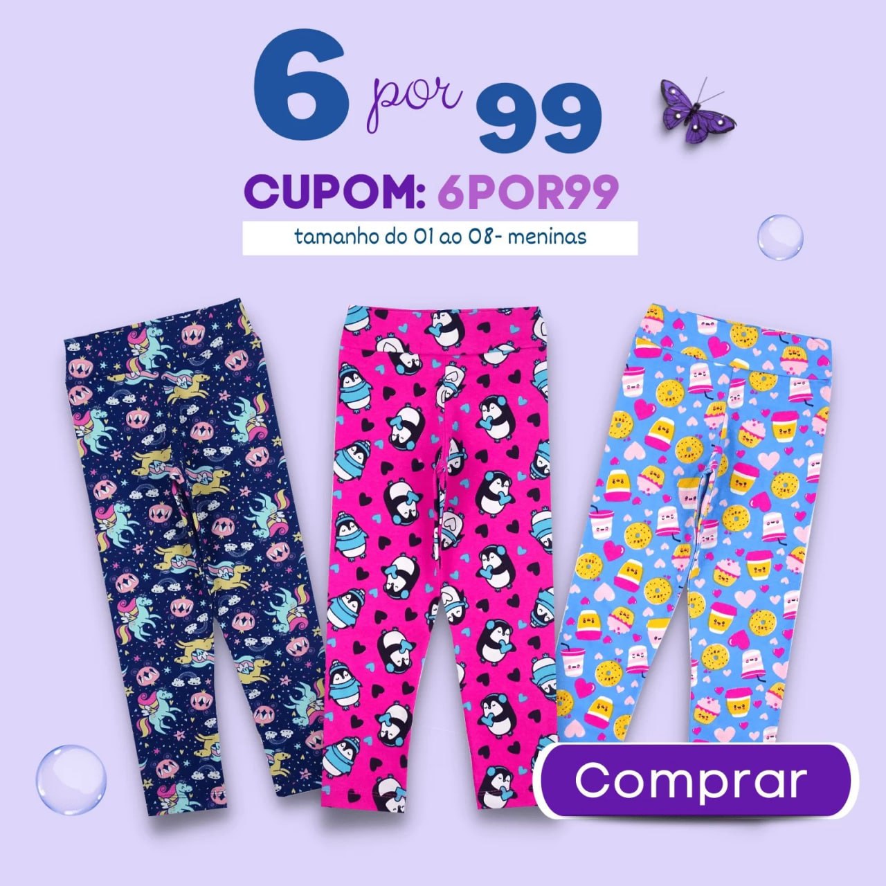 6 leggings por 99