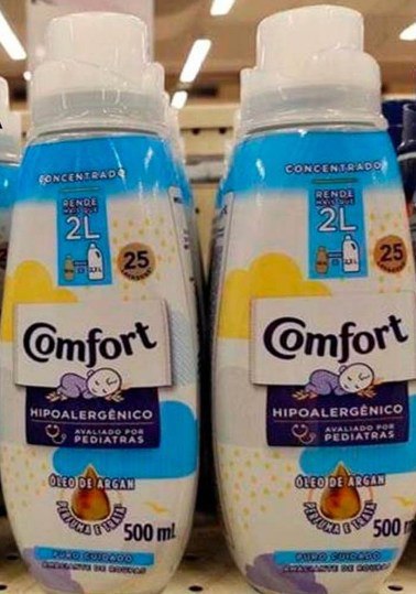 Amaciante Concentrado Comfort Puro Cuidado 500 ml, Comfort, 500 Ml