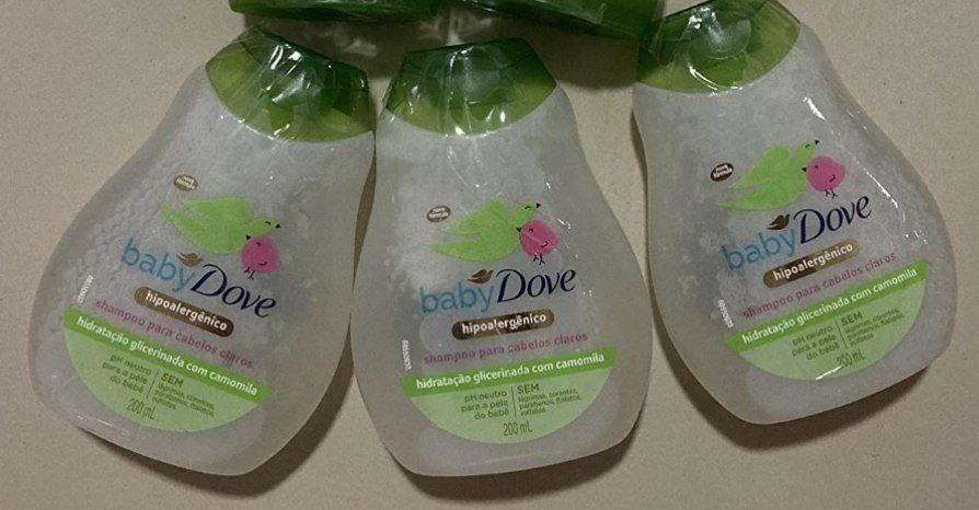 Baby Dove Shampoo Hidratação Glicerinada Camomila 200ml, Branco