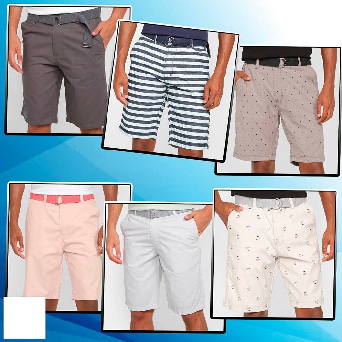 Bermuda Sarja Terminal Masculina (38 ao 46)