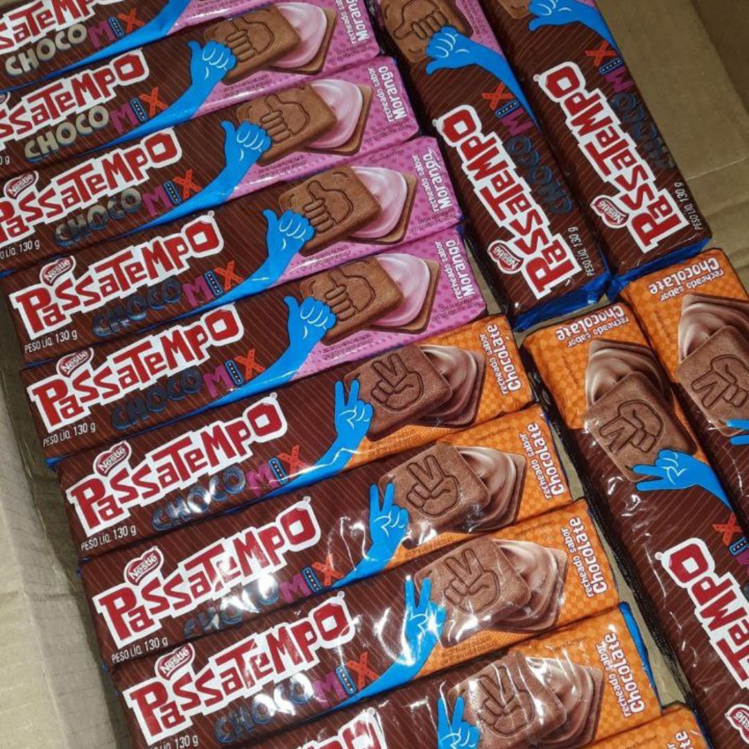 Biscoito, Chocomix, Passatempo, 130g